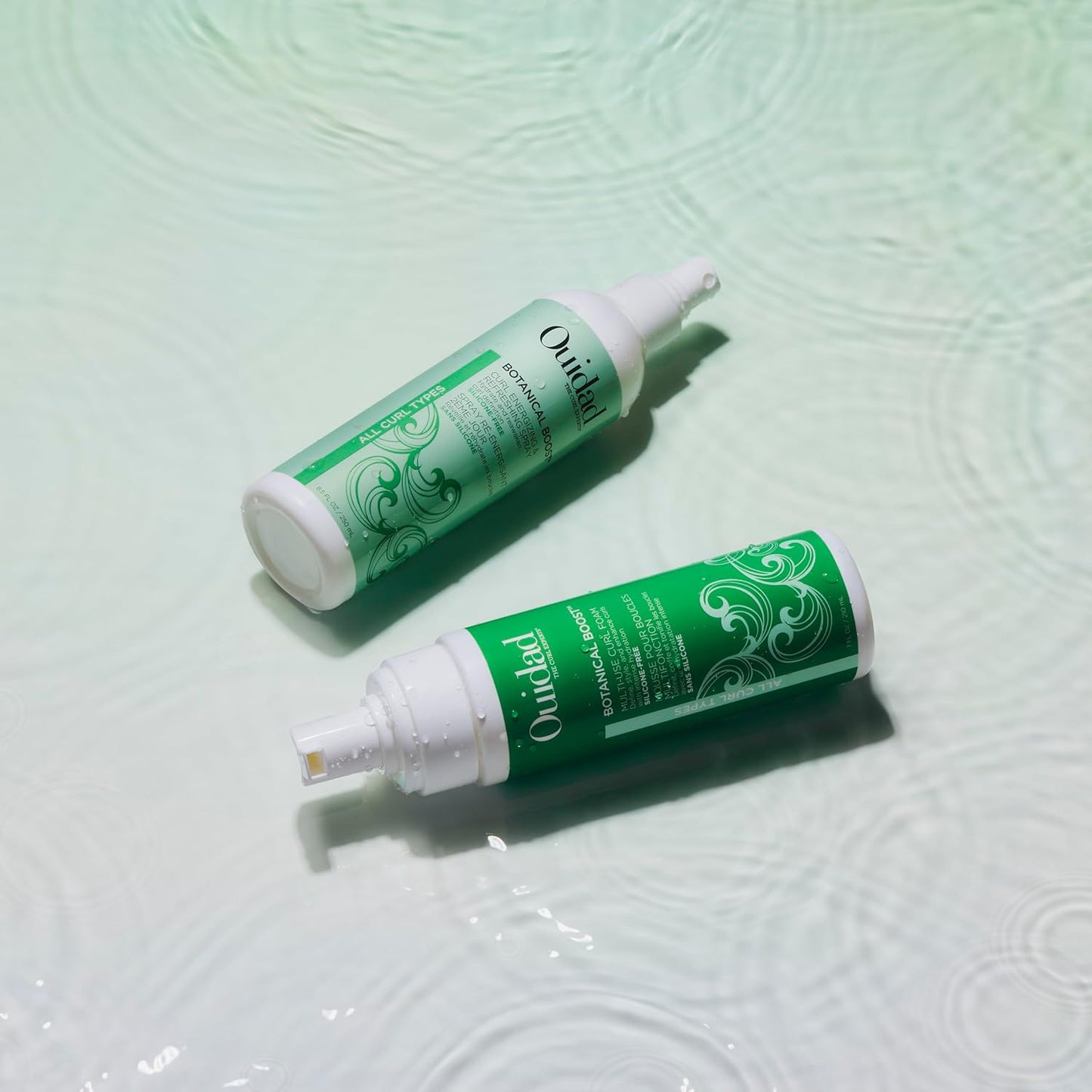 Ouidad Botanical Boost Mousse - Lightweight Curl Enhancer for Curly Hair | 7 fl oz, No Sulfates or Parabens