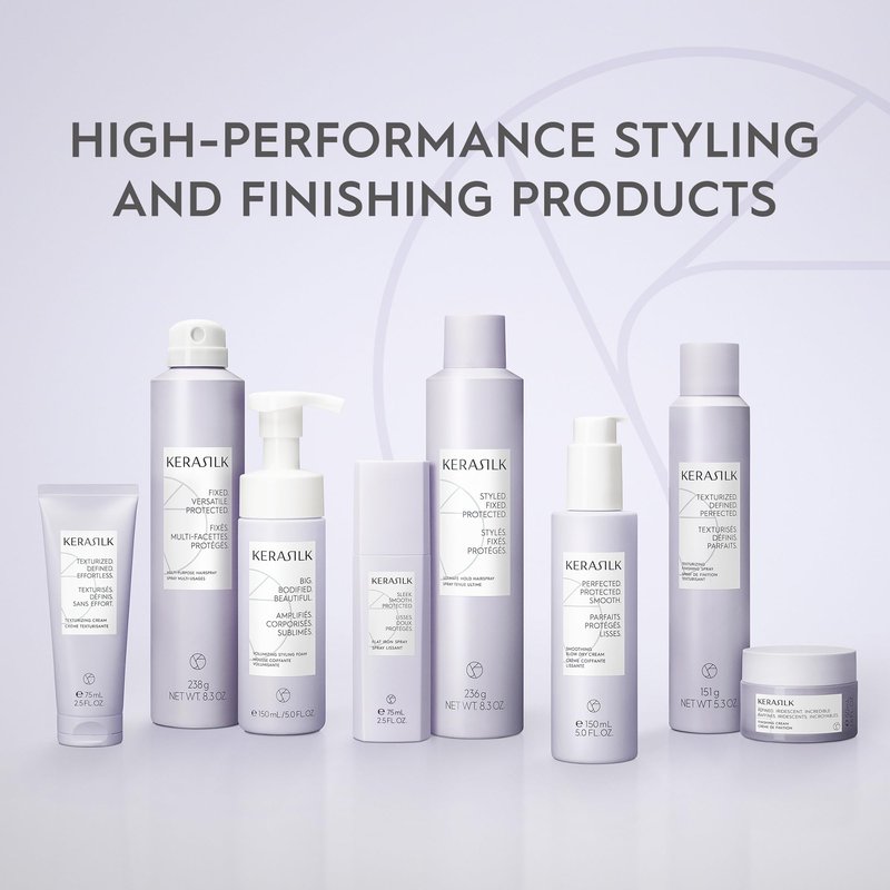Kerasilk Smoothing Blow Dry Cream for Frizz Control & Heat Protection, Vegan & Sulfate Free, 150ml