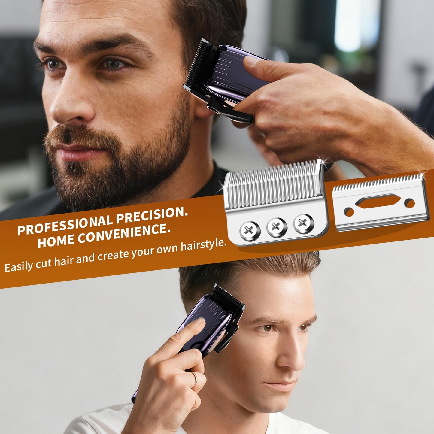 1005-100 Professional 3-Hole Blade,Compatible with Wahl Designer,Senior, Cordless Designer,Pilot,Sterling 4 and Nugget Clippers, 1mm-3mm Cut Length(Sliver) (3 Packs)