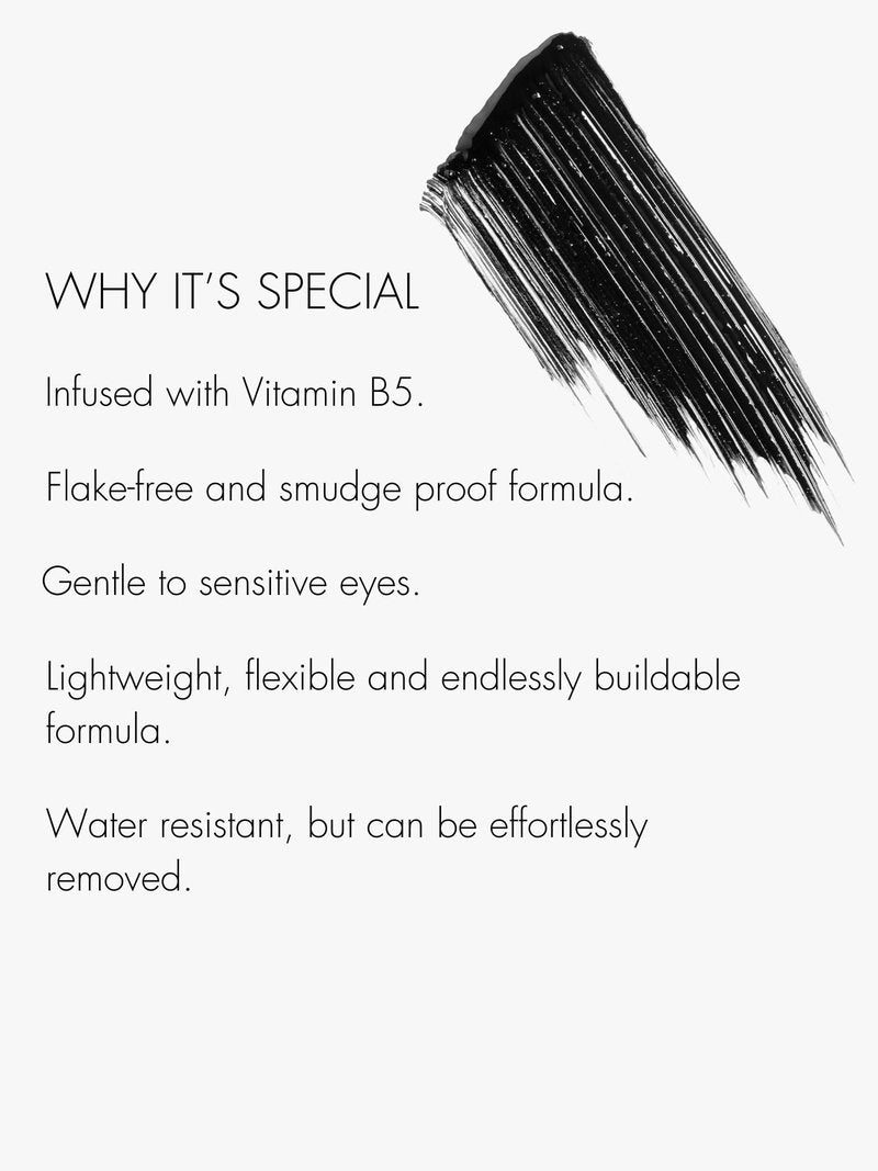 SWEED - Lash Lift Mascara | Lightweight, Flake-Free, Smudge-Proof | Vitamin B5 | Vegan, Cruelty-Free, Clean Beauty (Black, 0.27 oz | 8 ml)