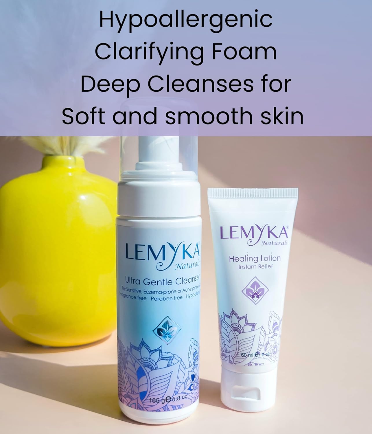 Gentle Foaming Face Wash | Natural Cleanser for Rosacea, Eczema, Acne | pH 5.5, 5.8 Oz