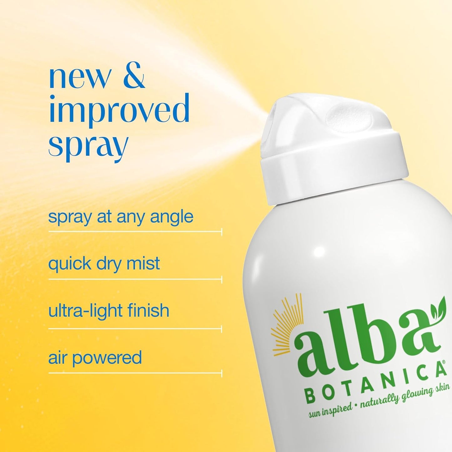 Alba Botanica Hydrating Sunscreen Spray - SPF 50 Broad Spectrum, Water Resistant, Hypoallergenic | 5 Fl. Oz