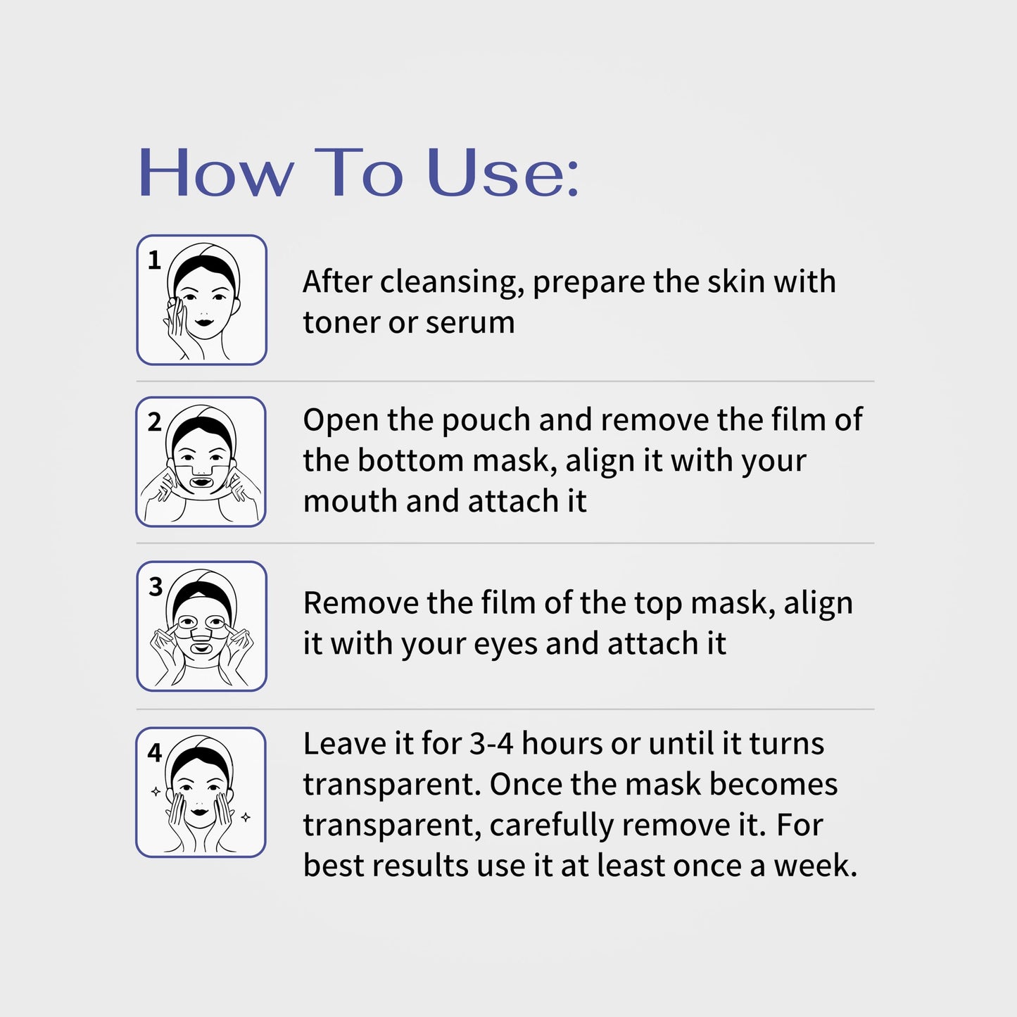 Koreana Skin GHK-Cu Copper Peptide Hydrogel Face Mask Anti-Aging Collagen Booster for Skin Repair, Firming, Fades Acne Scars & Redness. K-Beauty Sheet Mask Treatment