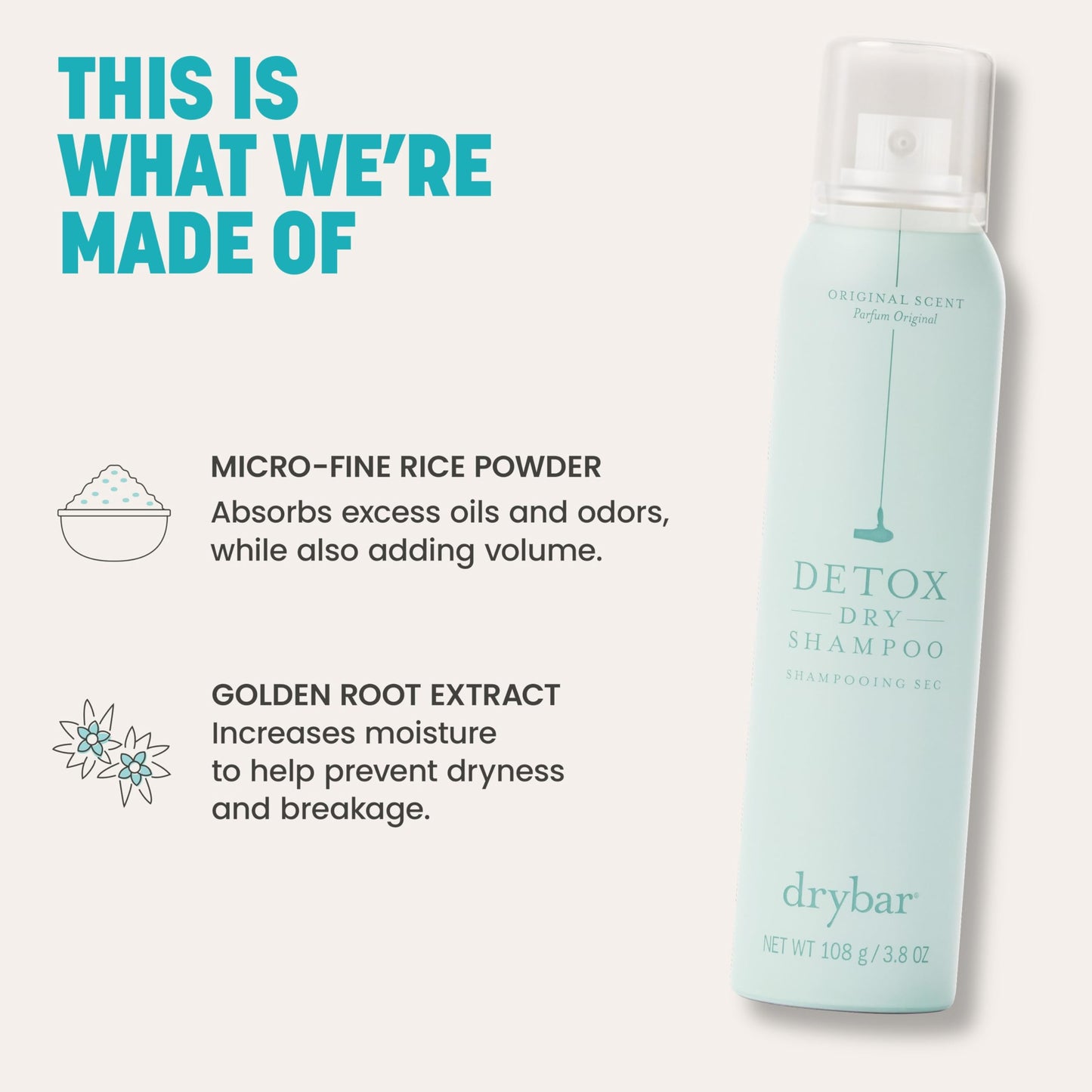 Drybar Detox Dry Shampoo, Lush Scent, 3.8 oz
