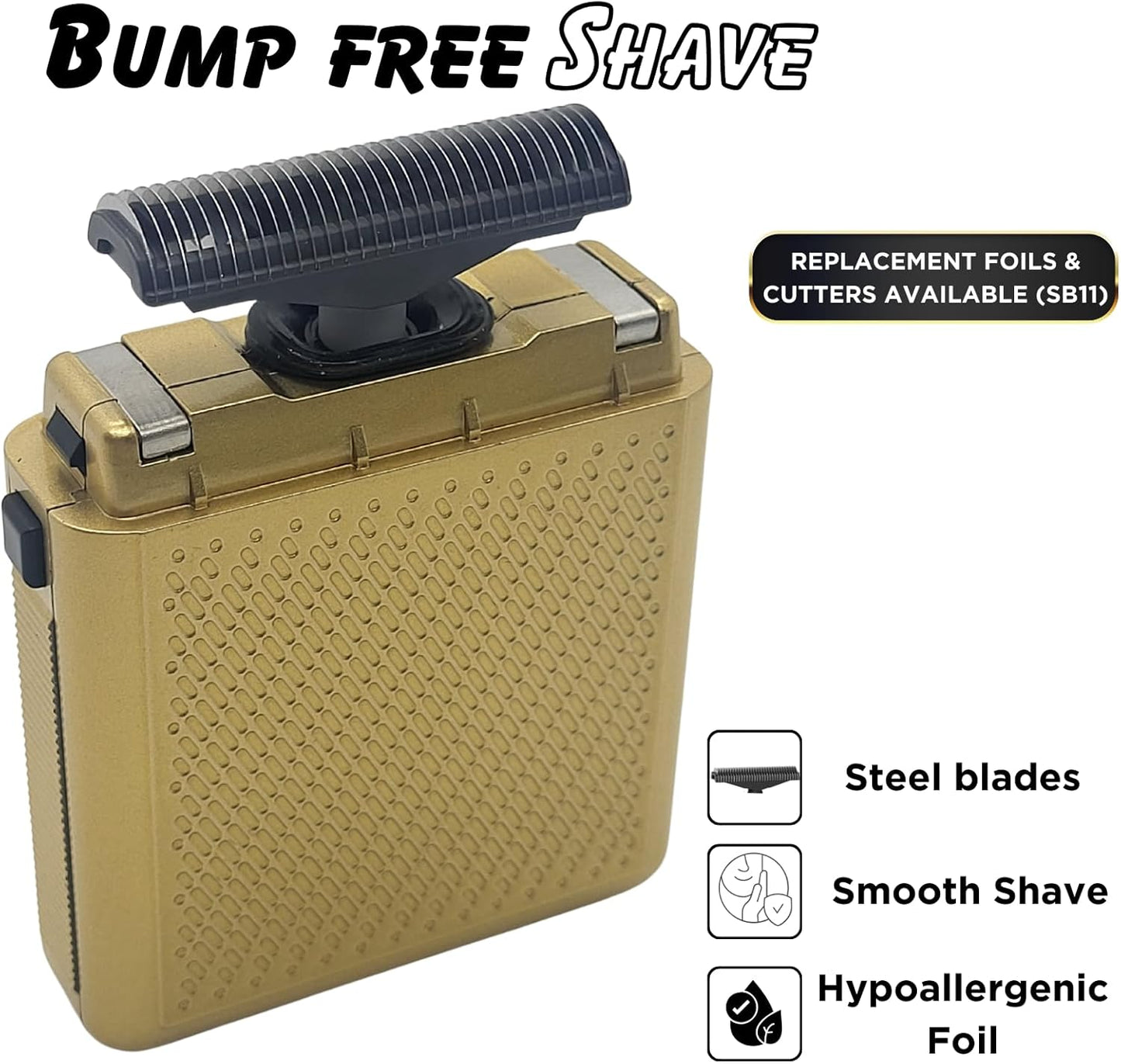 Supreme Trimmer Solo Foil Shaver - Cordless Mini Travel Razor with 150 Min Runtime | Professional & Home Use | STF101