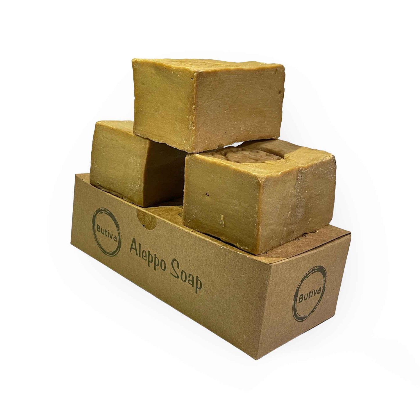 Aleppo Soap Bars (3 Pack – 7 oz Each), 20% Laurel Oil & 80% Olive Oil, Traditional Handmade Natural Soap, Vegan Skincare for All Skin Types