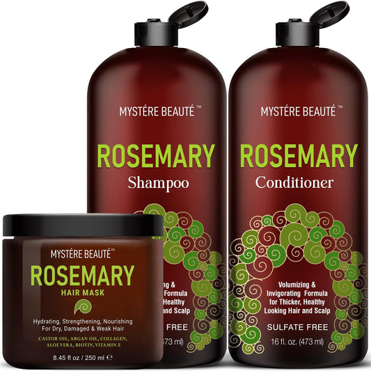 Rosemary Shampoo, Gifts for Women, Unique Gifts for Women, Best Friend Birthday Gifts, Funny Birthday Gifts for Women,Friendship Gifts for Women Friends, Rosemary Shampoo and Conditioner & Hair Mask