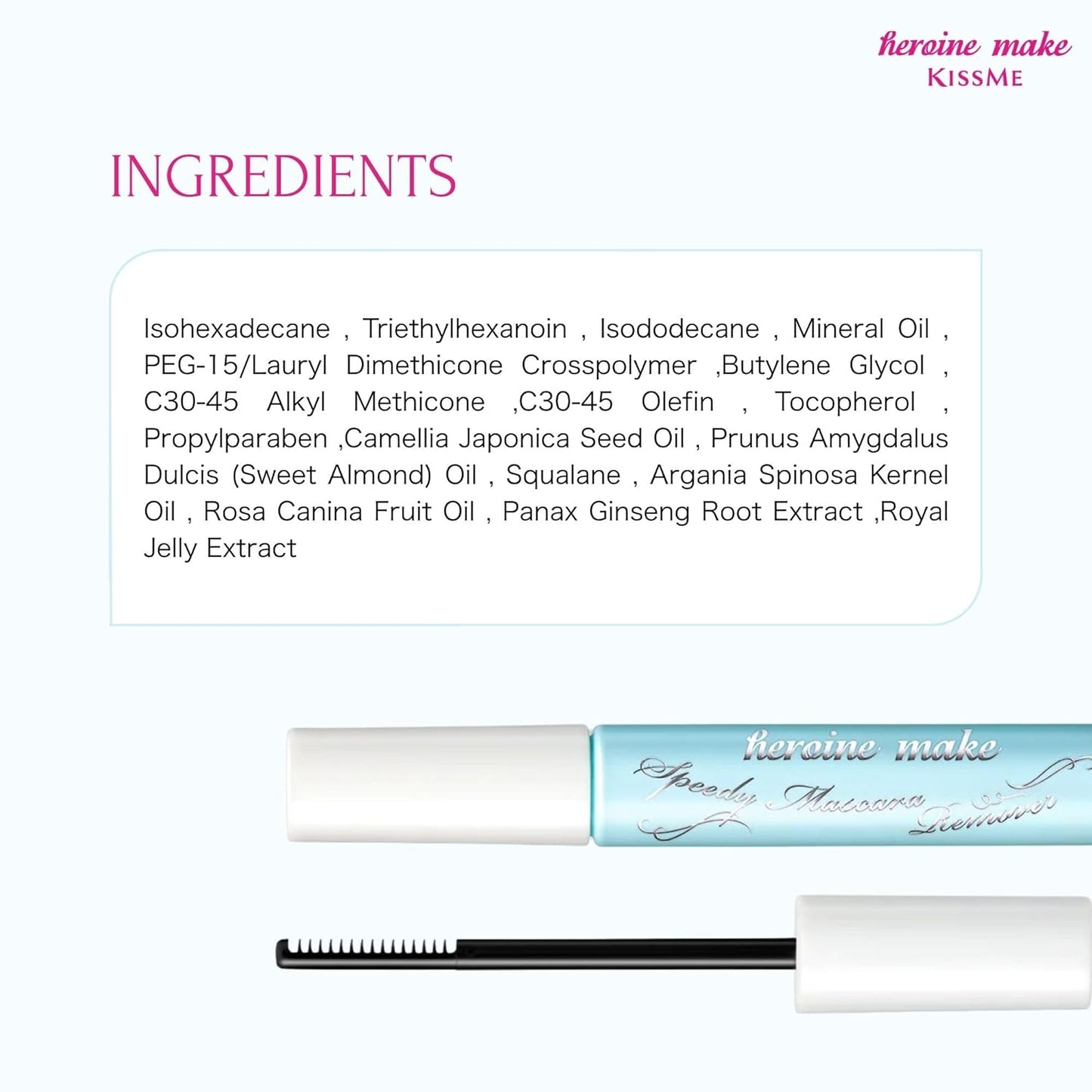 Heroine Make Mascara Remover - Gentle Waterproof Eye Makeup Solution | Travel Size, 2 Pack