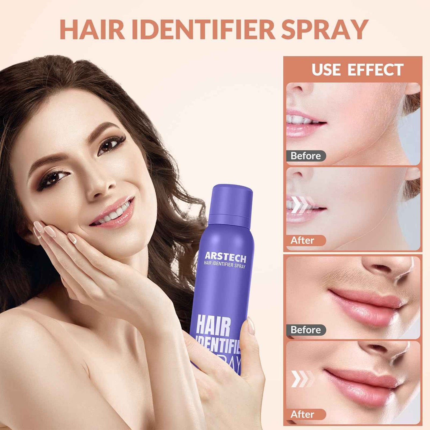 Dermaplane Razor for Women Face Hair Identifier Spray for Face Shaving Dermaplaning Tool Skin Body Dermaplaning Spray for Women with 8 Facial Razor Face Shaver Kit Facial Hair Removal (Purple 2 Pack)