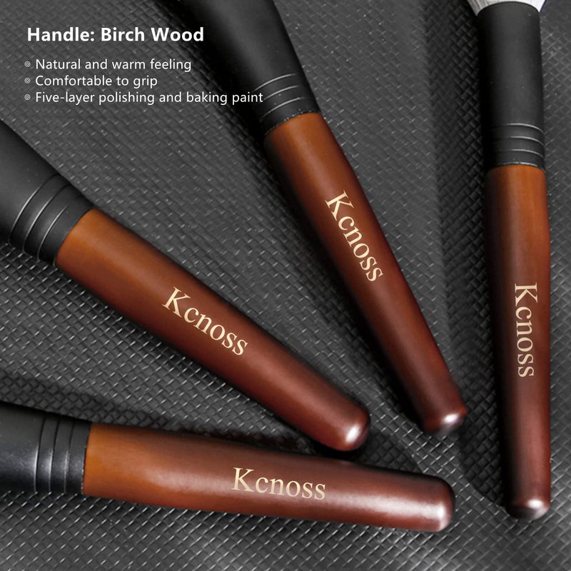 Kcnoss Contour Brush for Makeup Face Powder Brushes–Contour & Define–Perfect for Contour Powder，Blush, Bronzer, Highlighter–Even and Natural Application, Made with Natural Animal Hair Fox Bristles,