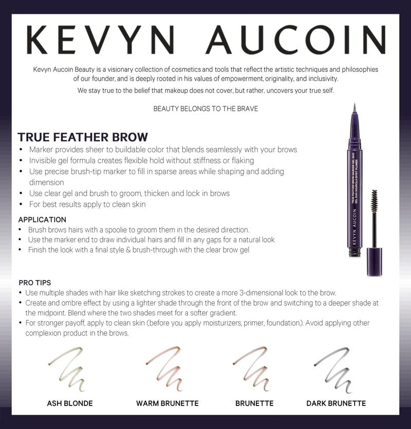 Kevyn Aucoin Women's True Feather Brow Marker Gel Duo, Warm Brunette, Pack of 1