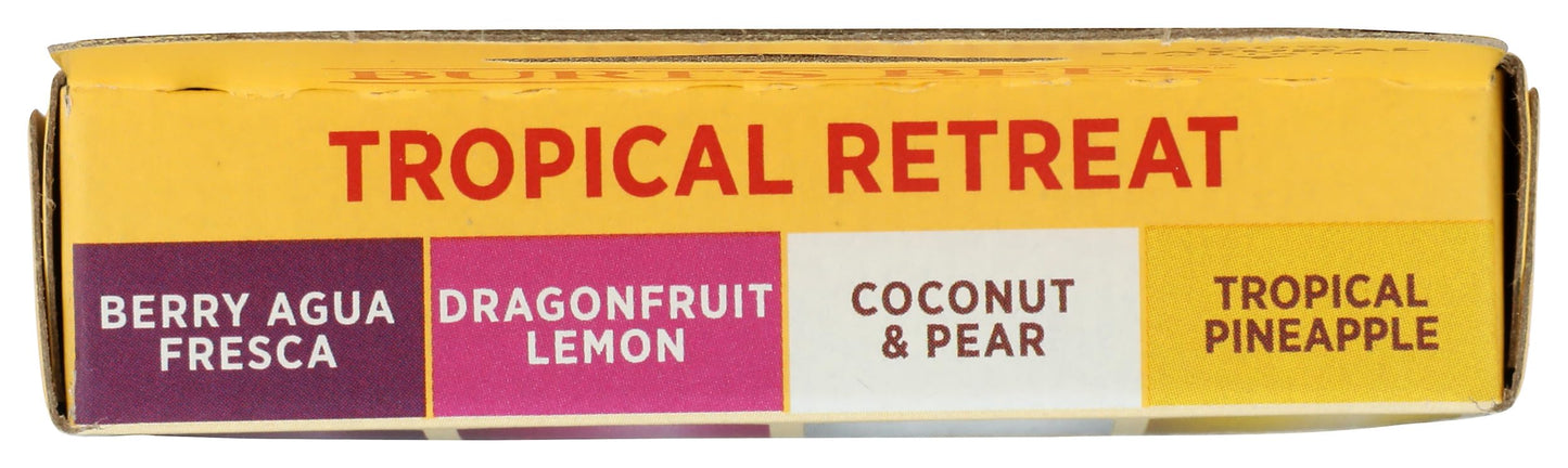 Burts Bees, Lip Balm Tropical Assortment 4 Count, 0.6 Ounce