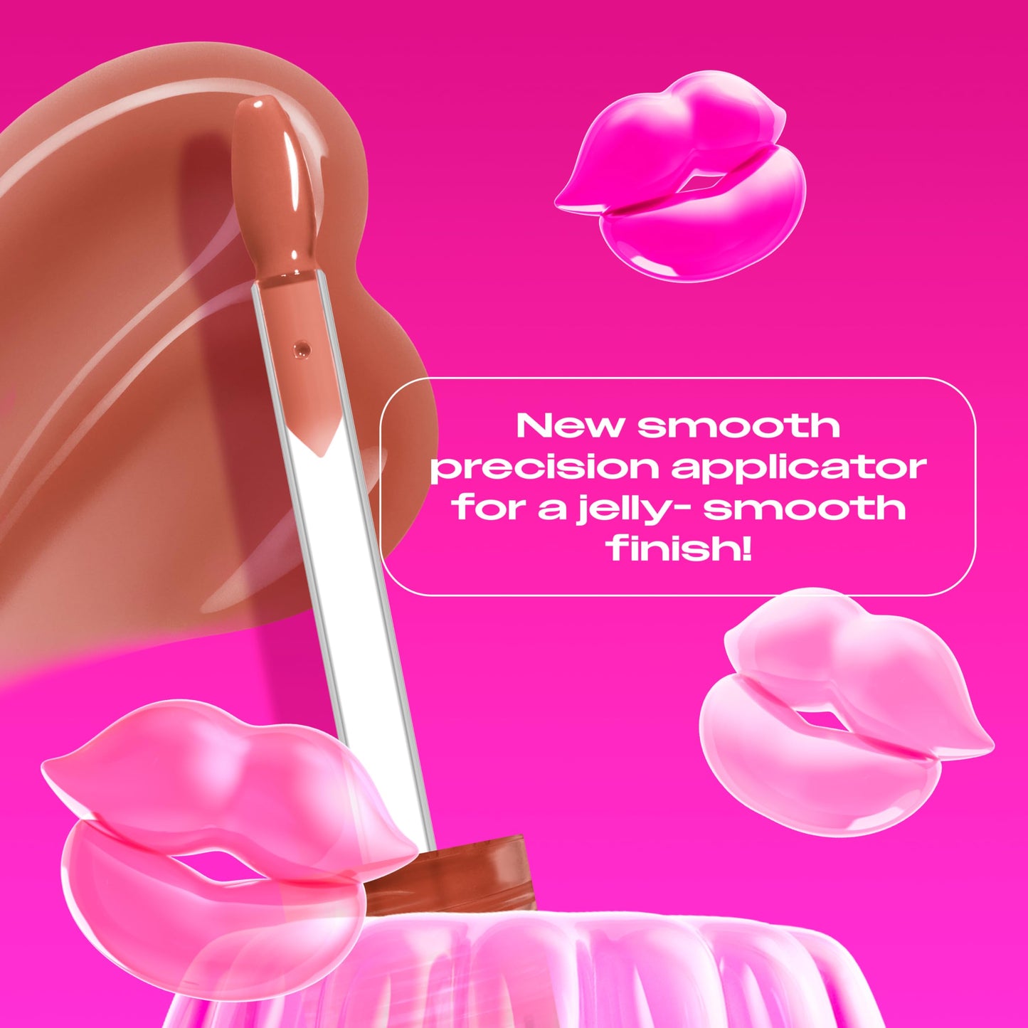 NYX PROFESSIONAL MAKEUP Jelly Job Lip Gloss, Lip Tint Gloss with Full-Bodied, Smoothing, and Hyper-Glossy Shine - Toast N' Jelly (Pale Nude)