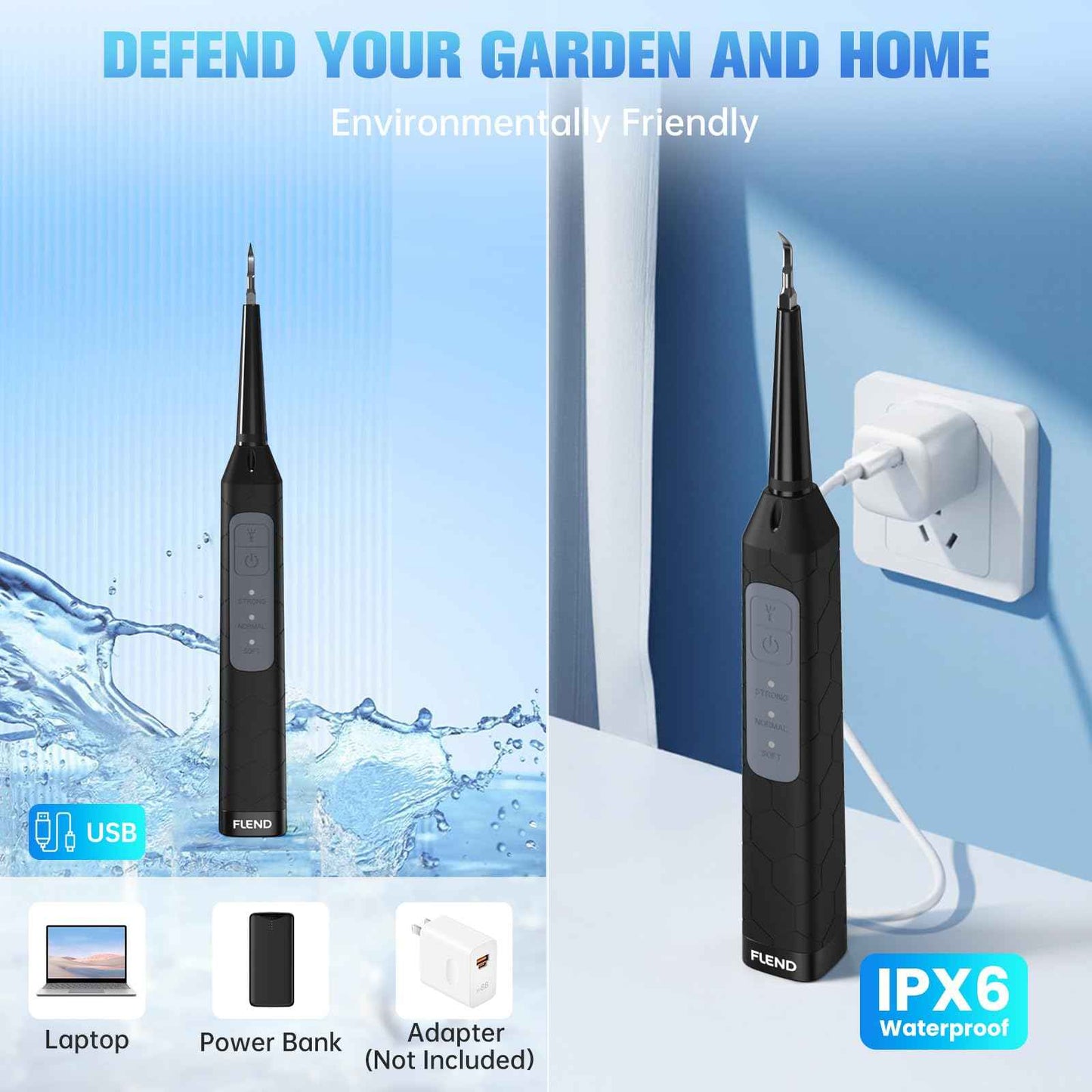 Ultrasonic Dental Care Device – High-Frequency Plaque & Tartar Control, 3 Adjustable Modes, Waterproof, USB Rechargeable, Magnify