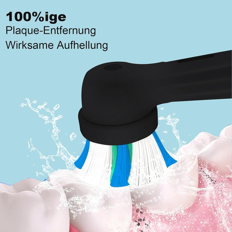 Oral-B IO Electric Toothbrush Replacement Heads - Deep Clean Brush Heads | 6 Black