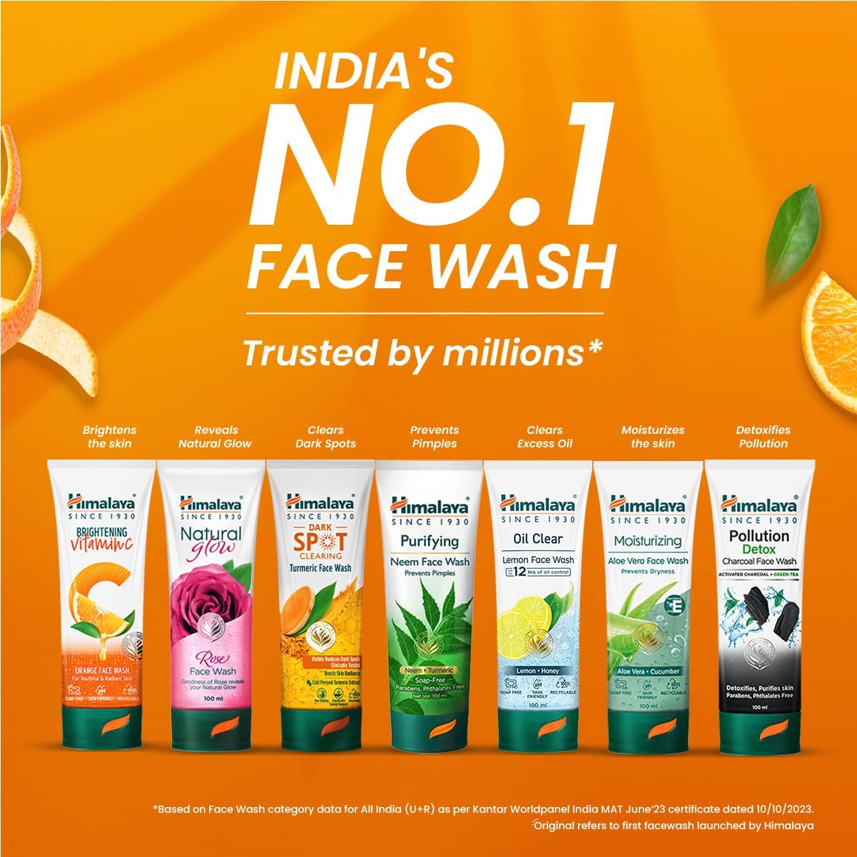 Himalaya Tan Removal Orange Face Wash, 50ml