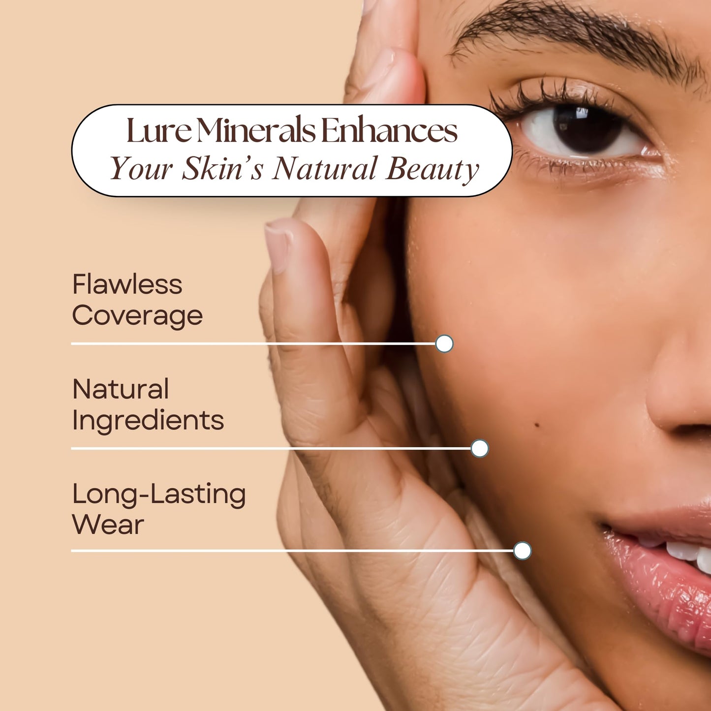 Bisque Loose Face Powder Concealer-14g Sifter Jar Mineral-Based Concealer for face, Lightweight Coverage, Conceals Redness + Blemishes, Talc Free, Vegan
