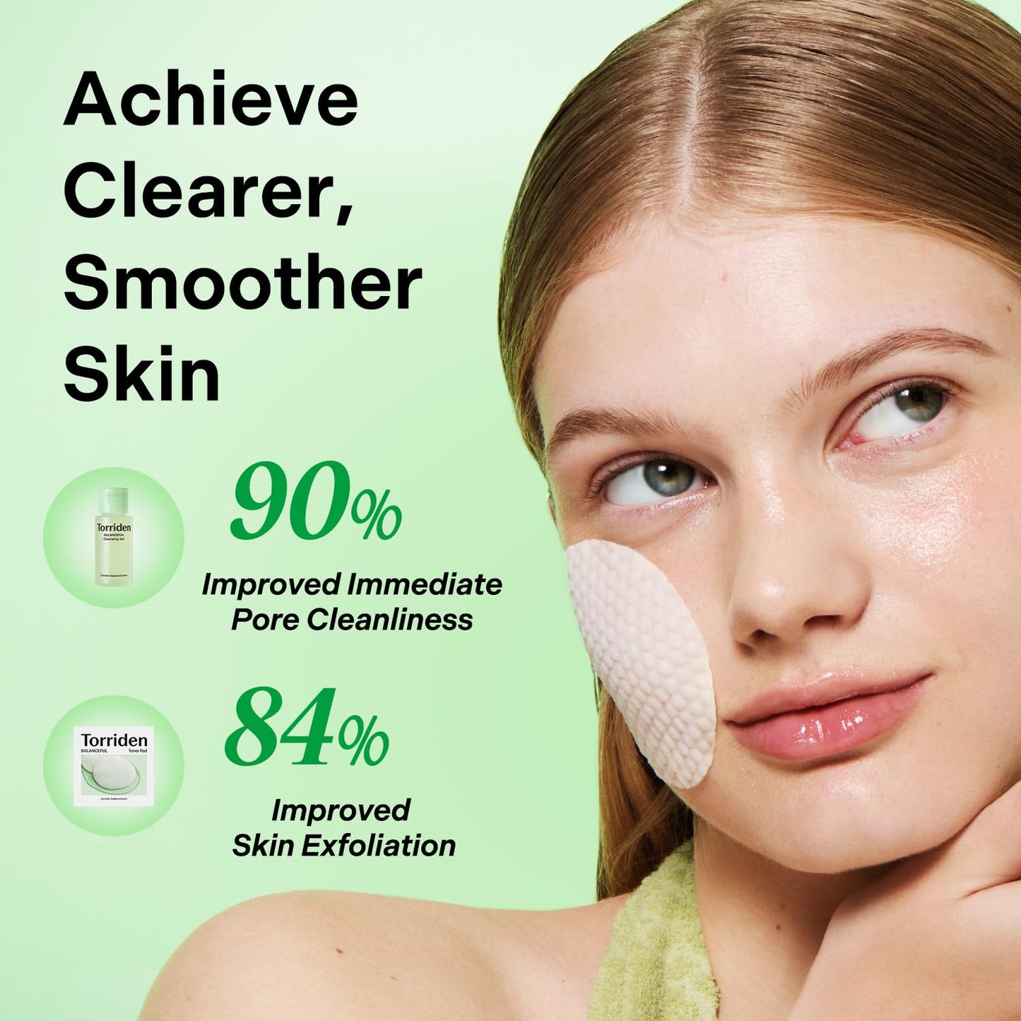Torriden BALANCEFUL Cica Trial Kit, 5D Cica Infused Daily Skincare Kit - 4 Step Regimen with Cleansing Gel, Toner Pad, Serum, and Cream | Travel Essential | Korean Skin Care Set