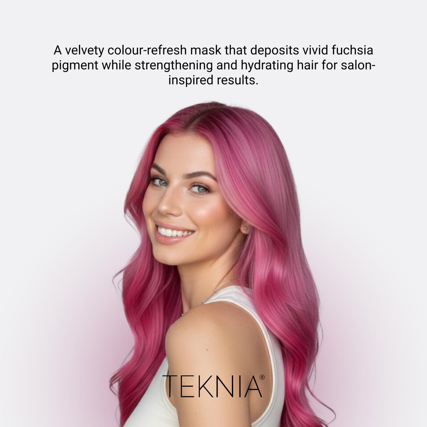 Lakmé Teknia Fuchsia Creative Color Hair Mask, Color Depositing Conditioner for Purple Hair, 8.5 Fl Oz