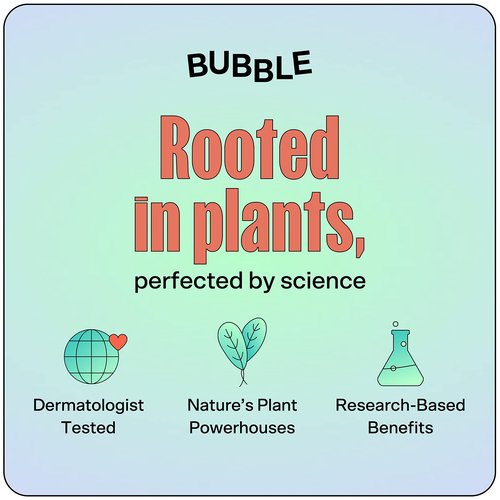 Bubble Skincare Come Clean Detoxifying Clay Mask - Mineral-Rich Face Mask with Azelaic Acid and Vitamin E to Gently Exfoliate and Protect Skin - Suitable for All Skin Types (45 ml)