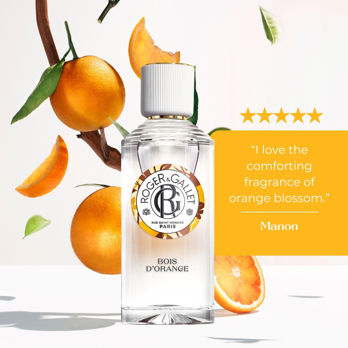 ROGER & GALLET | Fragrant Water Body Spray for Women | Bois D'Orange - Orange Wood 1 Oz.