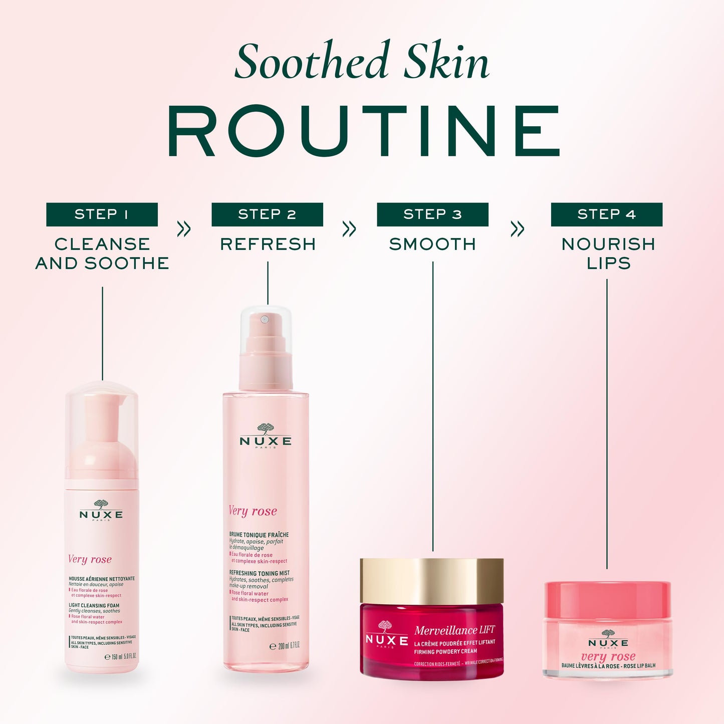 NUXE Very Rose Organic Lip Balm, 100% Natural Moisturizing Treatment for Dry Lips With Shea Butter & Beeswax, 0.52 Oz