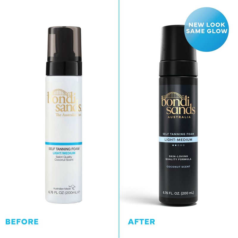 Bondi Sands Light/Medium Self Tanning Foam + Application Mitt | Includes Lightweight Sunless Foam + Reusable Mitt for a Flawless Finish ($30 Value)