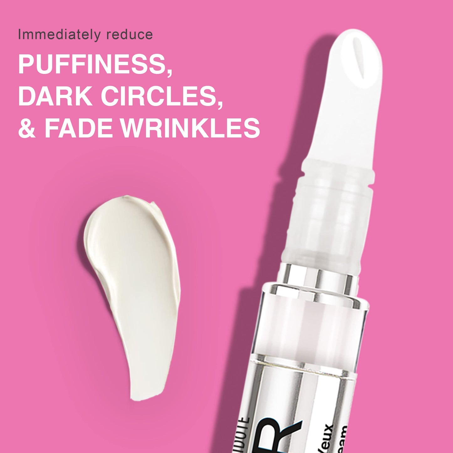 SAMPAR Illuminating Eye Cream - Anti-Aging, Hydrating & Brightening Treatment with Hyaluronic Acid, Vitamin C, and Essential Oils - Reduces Dark Circles, Fine Lines & Puffiness - All Skin Types