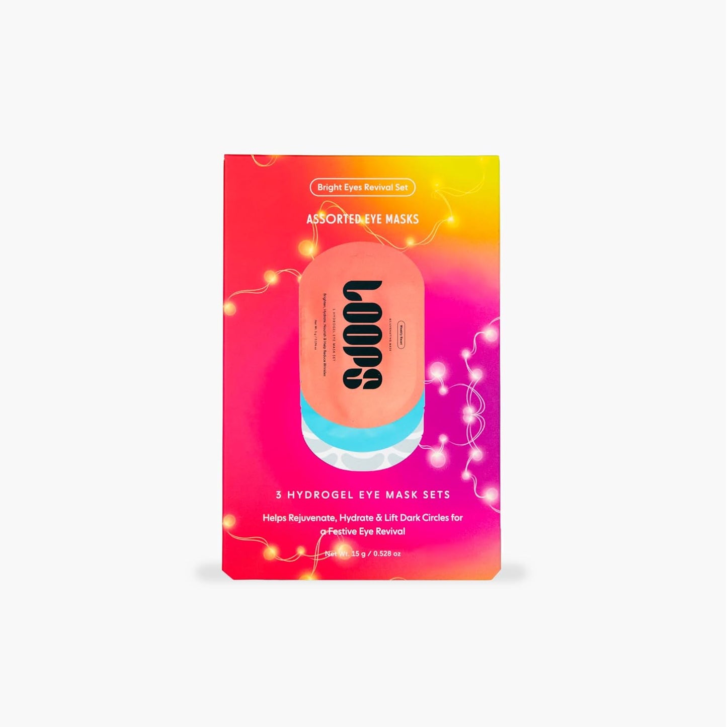 Hydrating Hydrogel Eye Masks - Revitalize & Refresh | 5 Pairs, Red