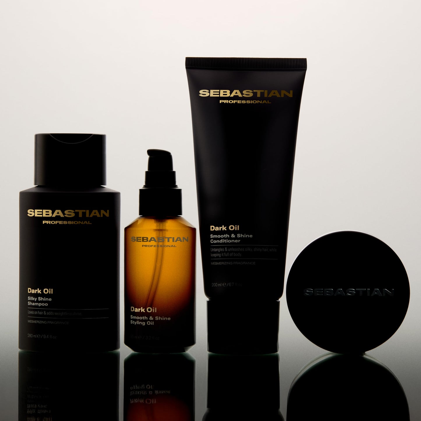 Sebastian Professional Dark Oil Silkening Fragrant Mist | Dry Conditioner | Infused with Jojoba Oil and Argan Oil | 4.5 fl oz | Packaging May Vary