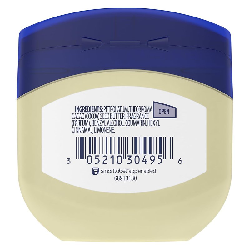 Cocoa Butter Healing Jelly - Rich Moisturizing Ointment for Dry Skin | Travel-Size 12-Pack, 1.75 Oz Each