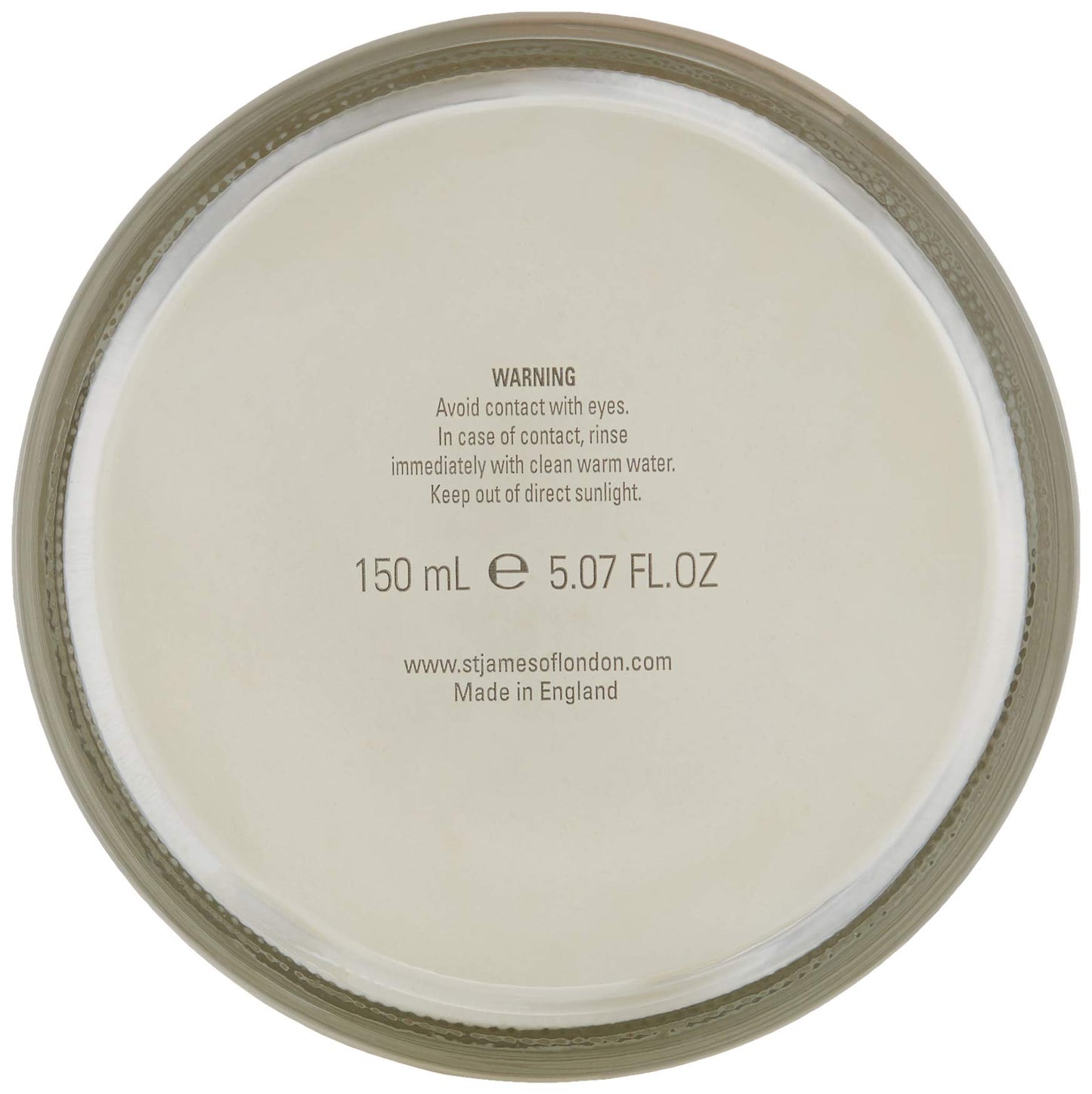 St James of London Mandarin & Patchouli Shave Cream Jar, 5.07oz