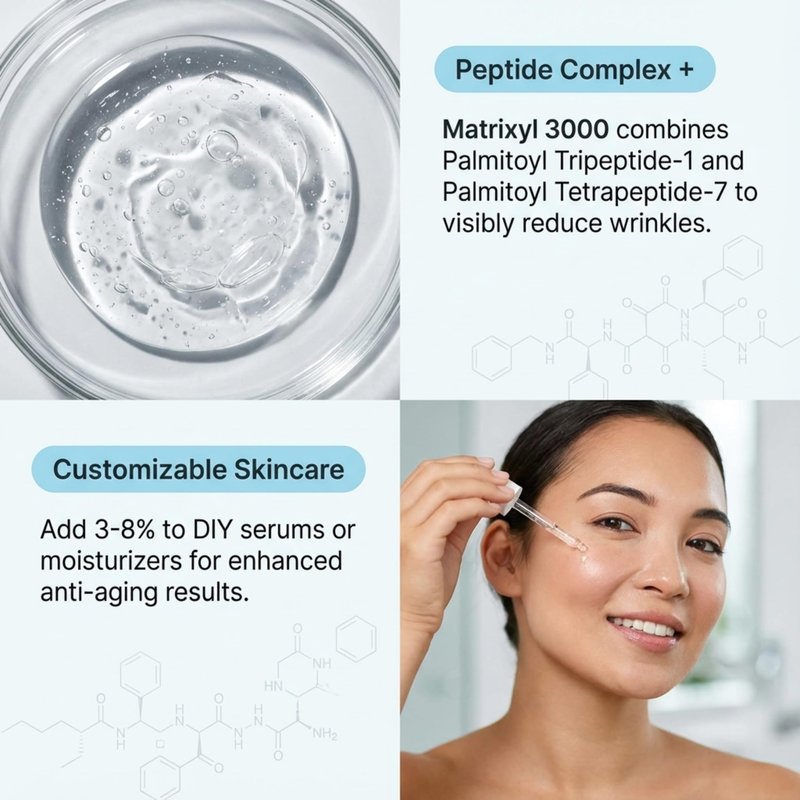Skin Perfection Matrixyl 3000 Serum for Face Anti Aging - Face Serum for Women Anti Aging with Palmitoyl Tripeptide-1 Tetrapeptide 7 for Wrinkles & Fine Lines - Mix with Any Skincare Product - 0.5oz