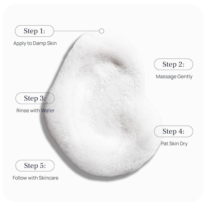 Cleansing Foam - Gentle Facial Cleanser for Sensitive Skin | With Calendula & Chamomile - 5.07 Fl Oz
