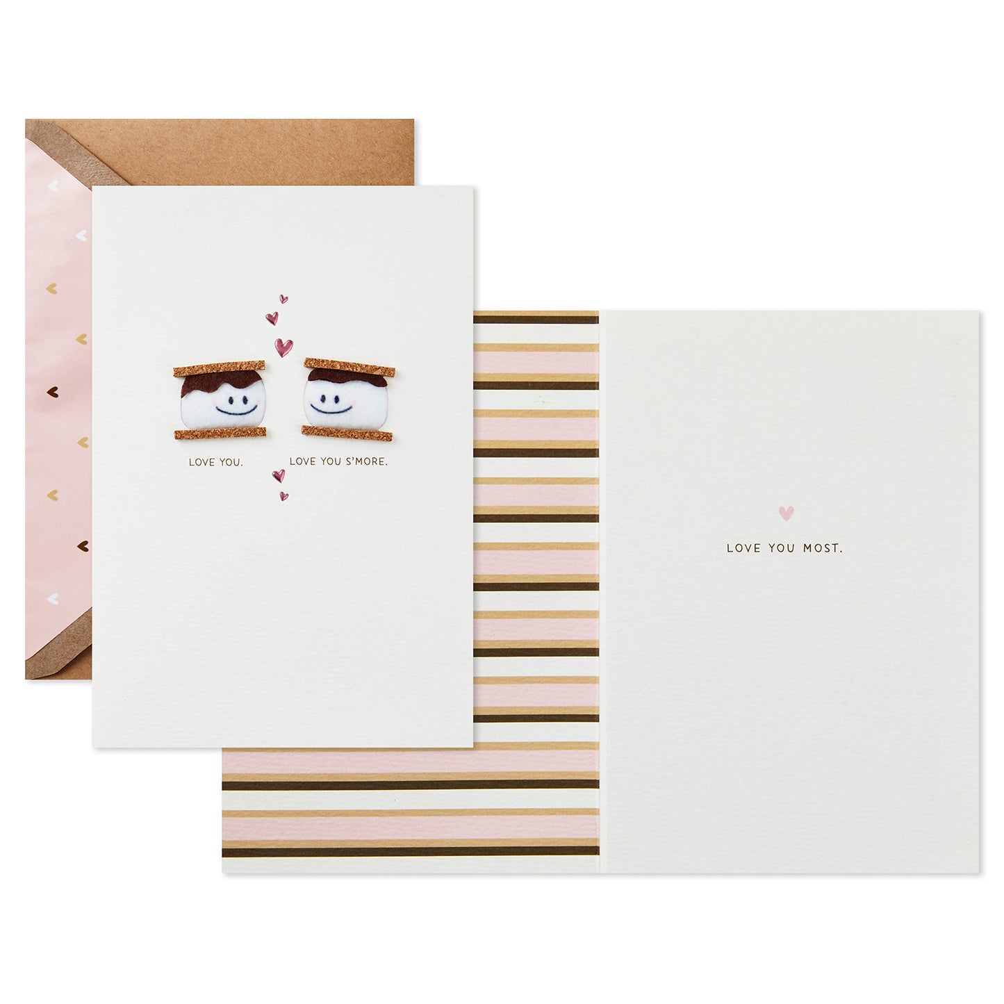 Hallmark Signature Valentines Day Card for Husband, Wife, Boyfriend, Girlfriend (Smores)