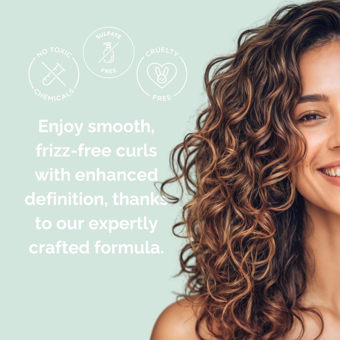Just Nutritive Shampoo for Curly Hair Sulfate-Free, Hydrating, Frizz Control, Curl Enhancing, Natural Moisturizing Shampoo for Curly, Wavy, and Textured Hair with Aloe Vera & Coconut Oil - 16 Fl Oz.