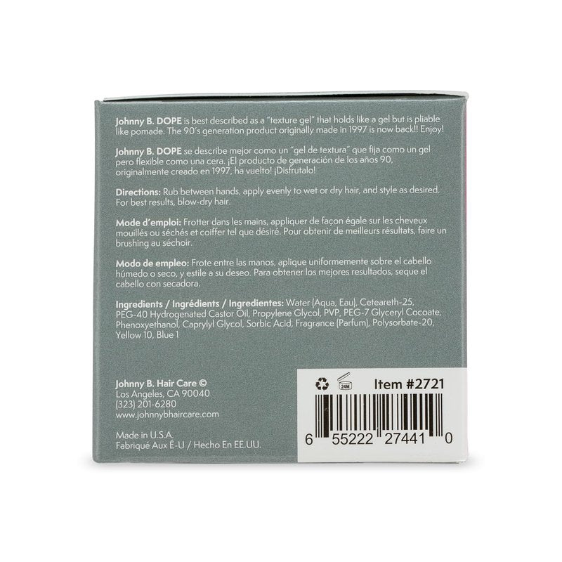 JOHNNY B. Dope Texture Gel, 3 oz.