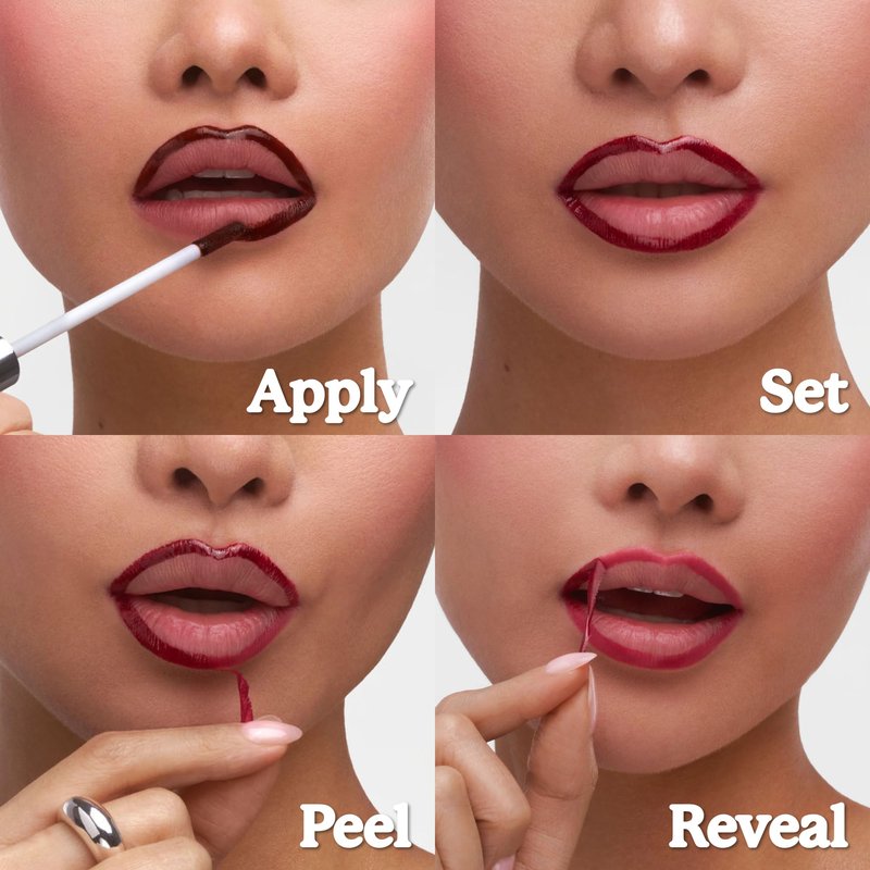 Sacheu Lip Liner STAY-N Peel Off Lip Stain — Long Lasting Waterproof Lip Tint with Hyaluronic Acid & Vitamin E — Transfer Proof Matte Finish, Vegan & Cruelty-Free (MUAH-VE)