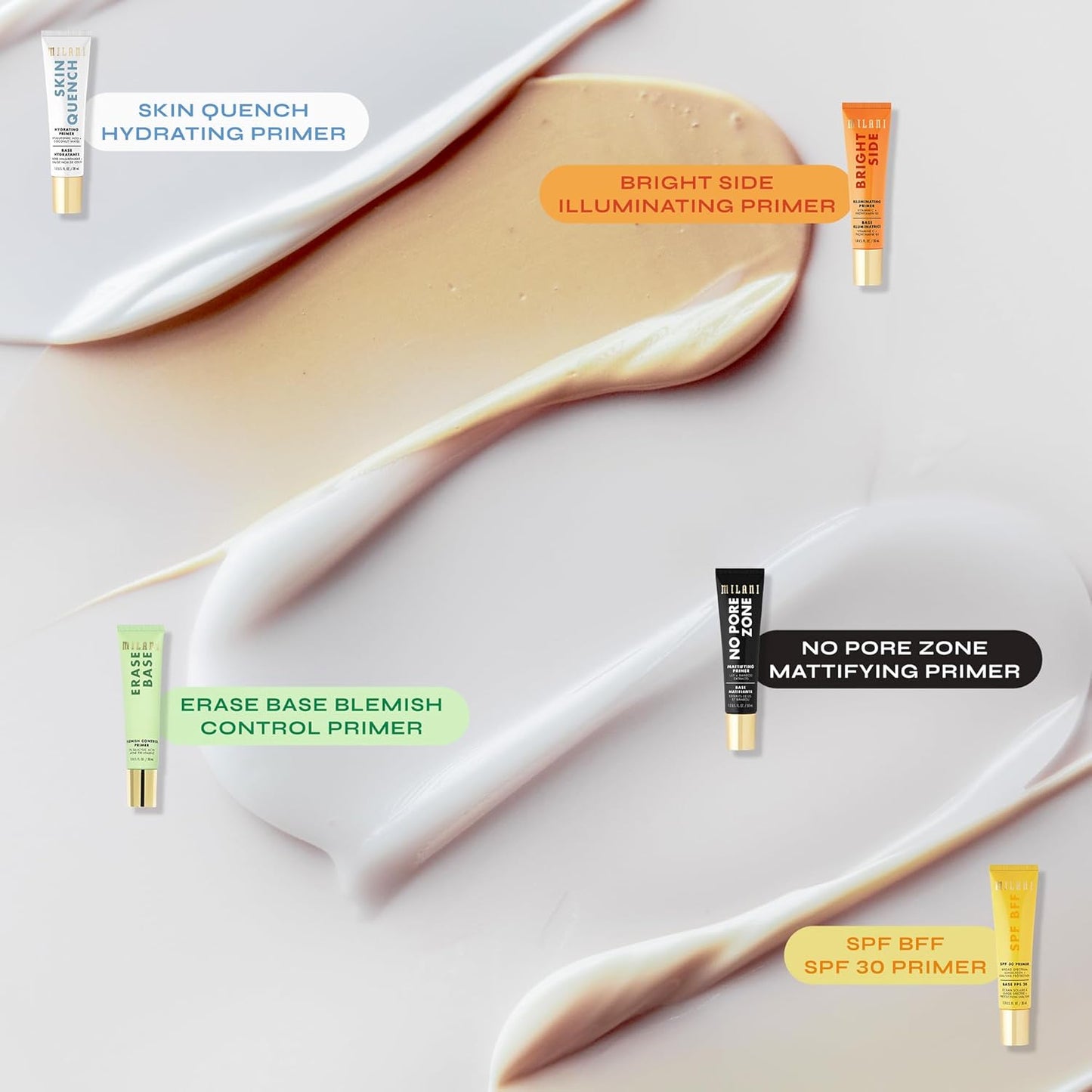 Milani Conceal + Perfect Blur Out Powder | Matte Setting Spray & No Pore Zone Primer Set