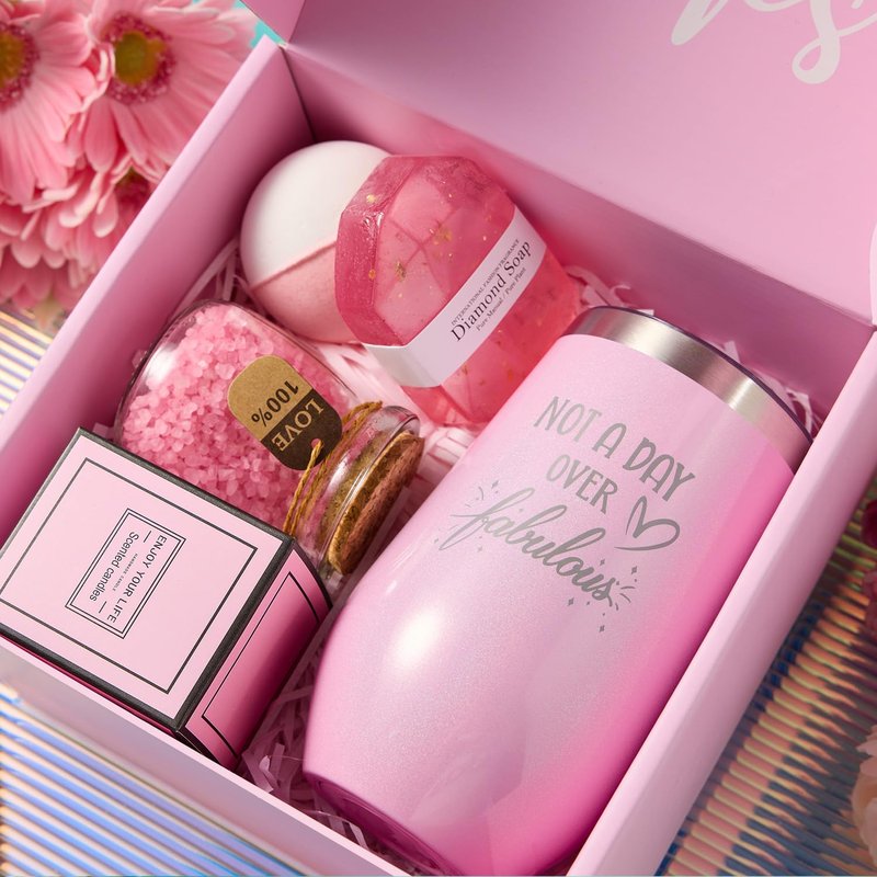Unique Spa Gift Basket Set for Women | Perfect Birthday & Holiday Gifts for Mom, Girlfriend, Sister