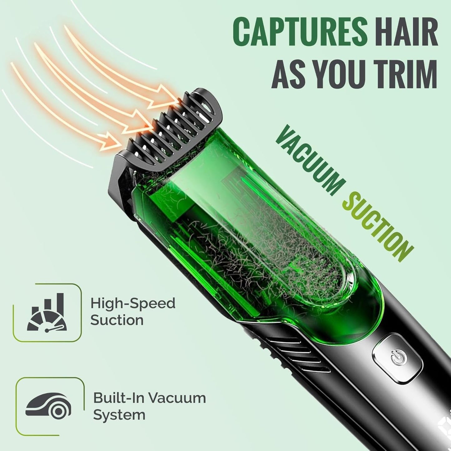 Beard Trimmer for Men - Adjustable Length Comb (1-20mm) | IPX6 Waterproof Electric Trimmer for Beard & Mustache