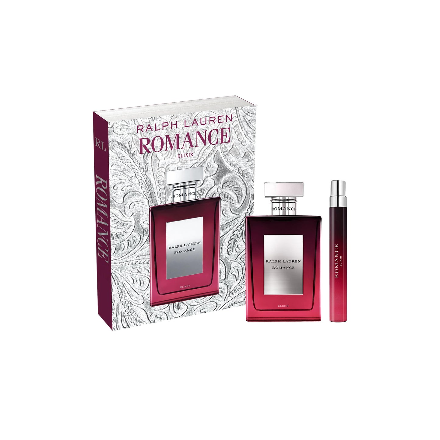 RALPH LAUREN FRAGRANCES Romance Elixir - Womens Perfume Gift Set - Full Size Fragrance, 2.3 Fl Oz & 0.3 Fl Oz Travel Size