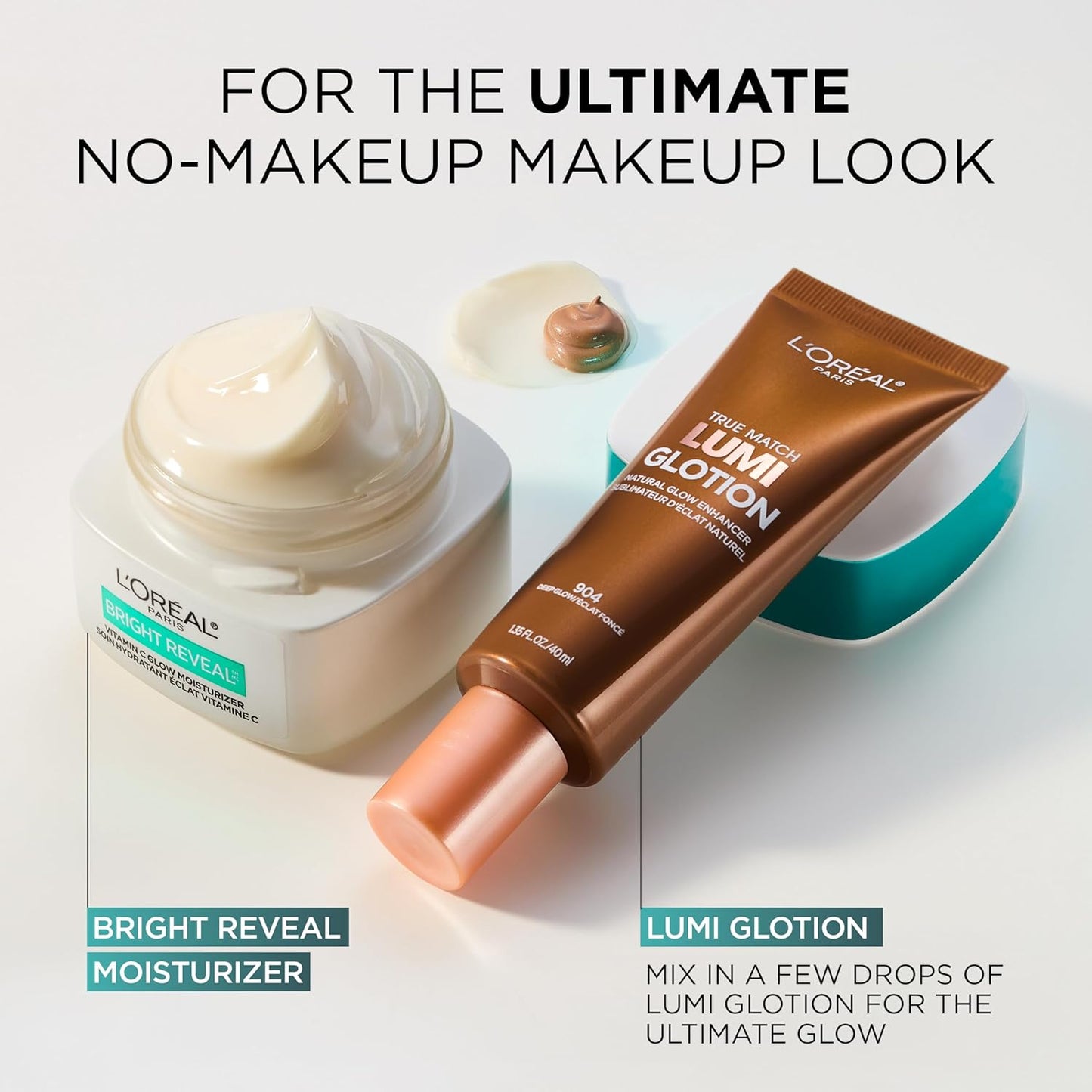 L'Oreal Paris Vitamin C Glow Moisturizer - Brighten Skin & Even Tone | Hydrating Facial Cream with SPF 50 Sample