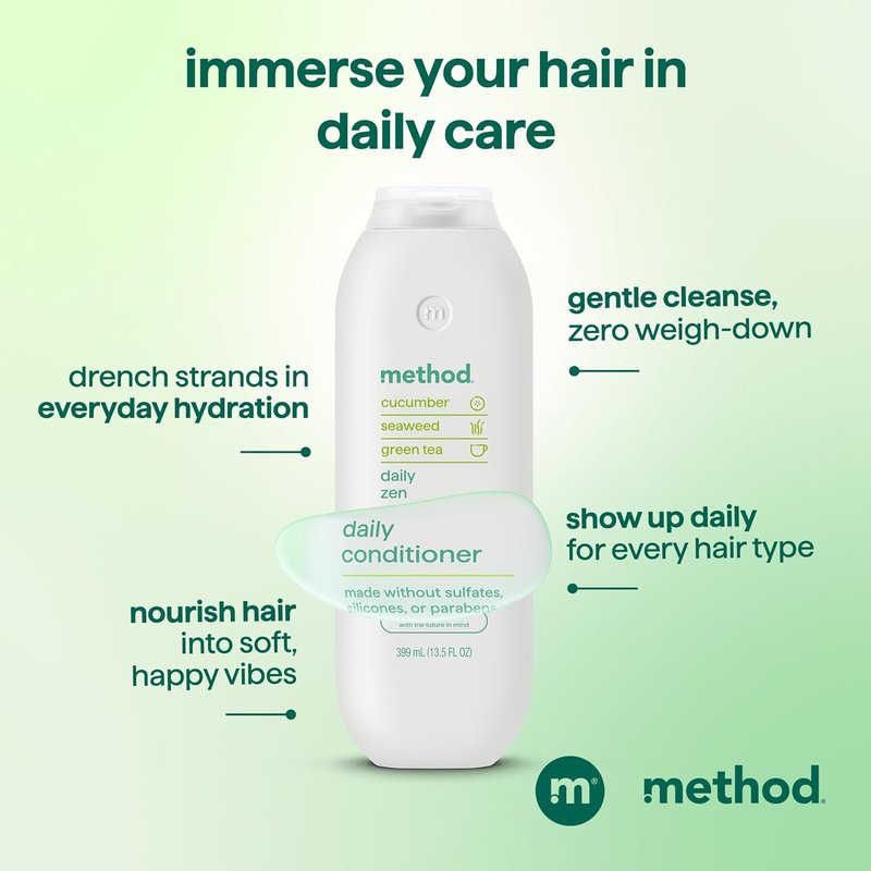 Daily Zen Conditioner - Nourishing & Hydrating Formula for Color-Treated Hair - Sulfate-Free, Paraben-Free, 13.5 oz