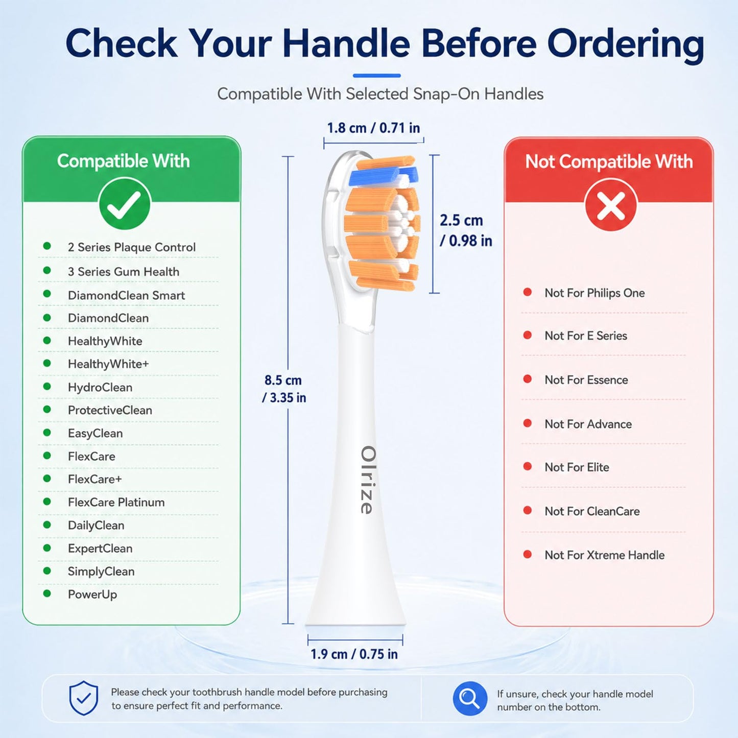 Replacement-Heads for Philips-Sonicare,Toothbrush-Heads for Sonicare Brushes Replacement A3 C2 C3 G2 G3 Click-On Handle,Medium Bristles Electric-Toothbrush-Heads,8 Pack