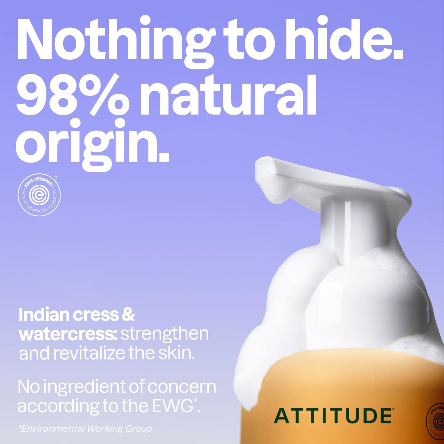 ATTITUDE Foaming Hand Soap Bundle, Orange Blossom & Eucalyptus Scent, Bottle & Bulk Refill, EWG Verified, Vegan, Plant-Based, 10 Fl Oz & 67.62 Fl Oz