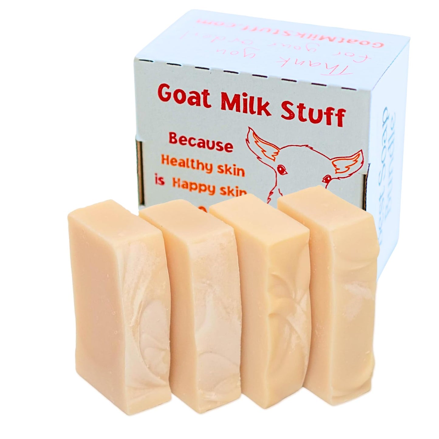 Goat Milk Stuff Goat Milk Soap - PURITY | All-Natural, Unscented, Fresh Goat Milk Soap Bar, Gentle on Sensitive Skin - Handmade (Box of 4)