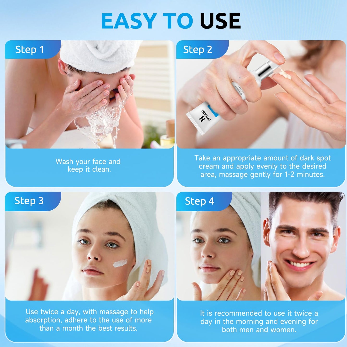 HANYWIL Dark Spot Remover for Face & Body Serum,Dark Spot Corrector Serum for Hyperpigmentation,Treatment for Sun Spots, Age Spots, Melasma, Dermatologist-Tested Skin Tone Evenser (2.0 Fl Oz)