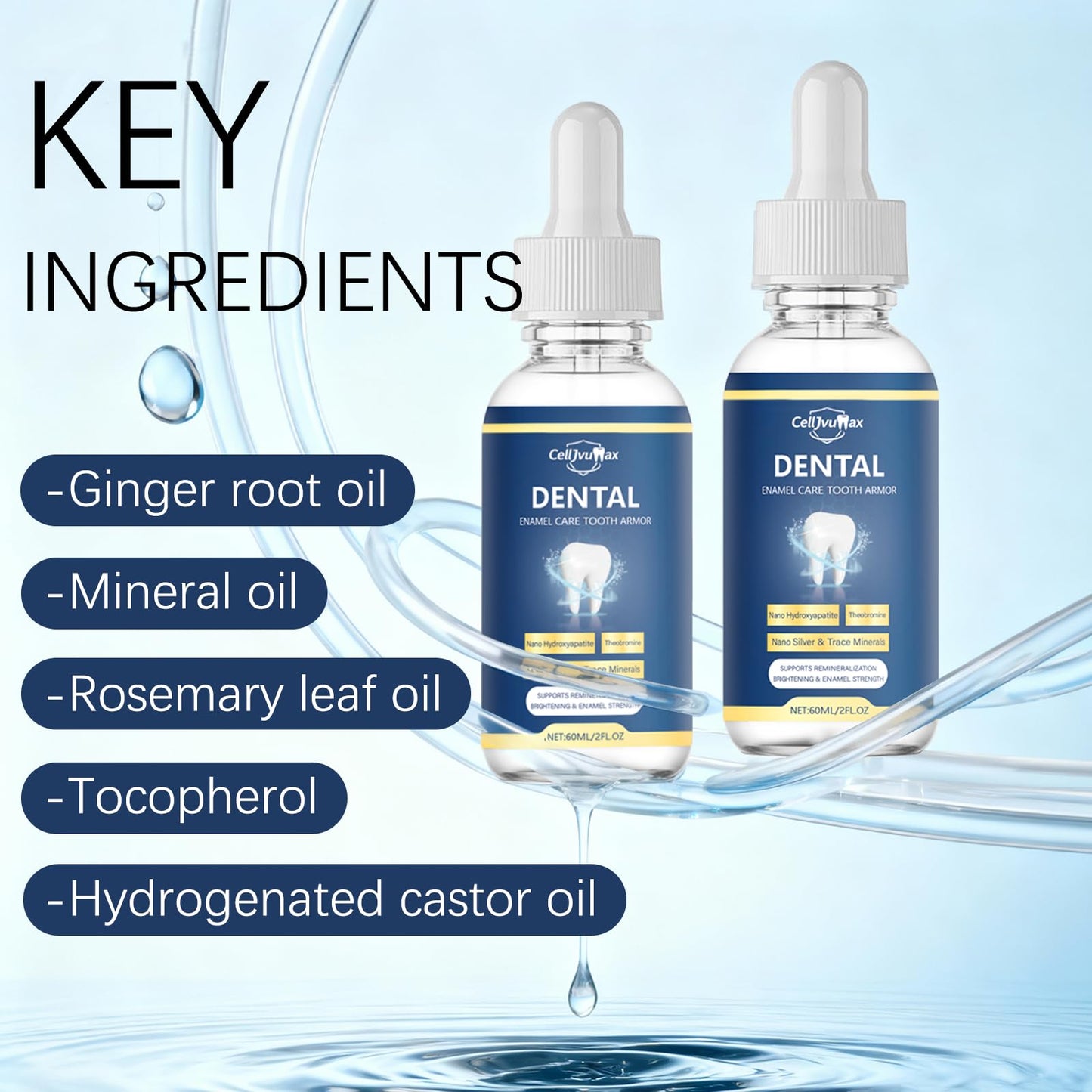 Cavity Healing Tooth Armor, Enamel Repair Liquid for Teeth Strengthening & Gum Care, Advanced Remineralization Treatment for Daily Dental Maintenance (2)