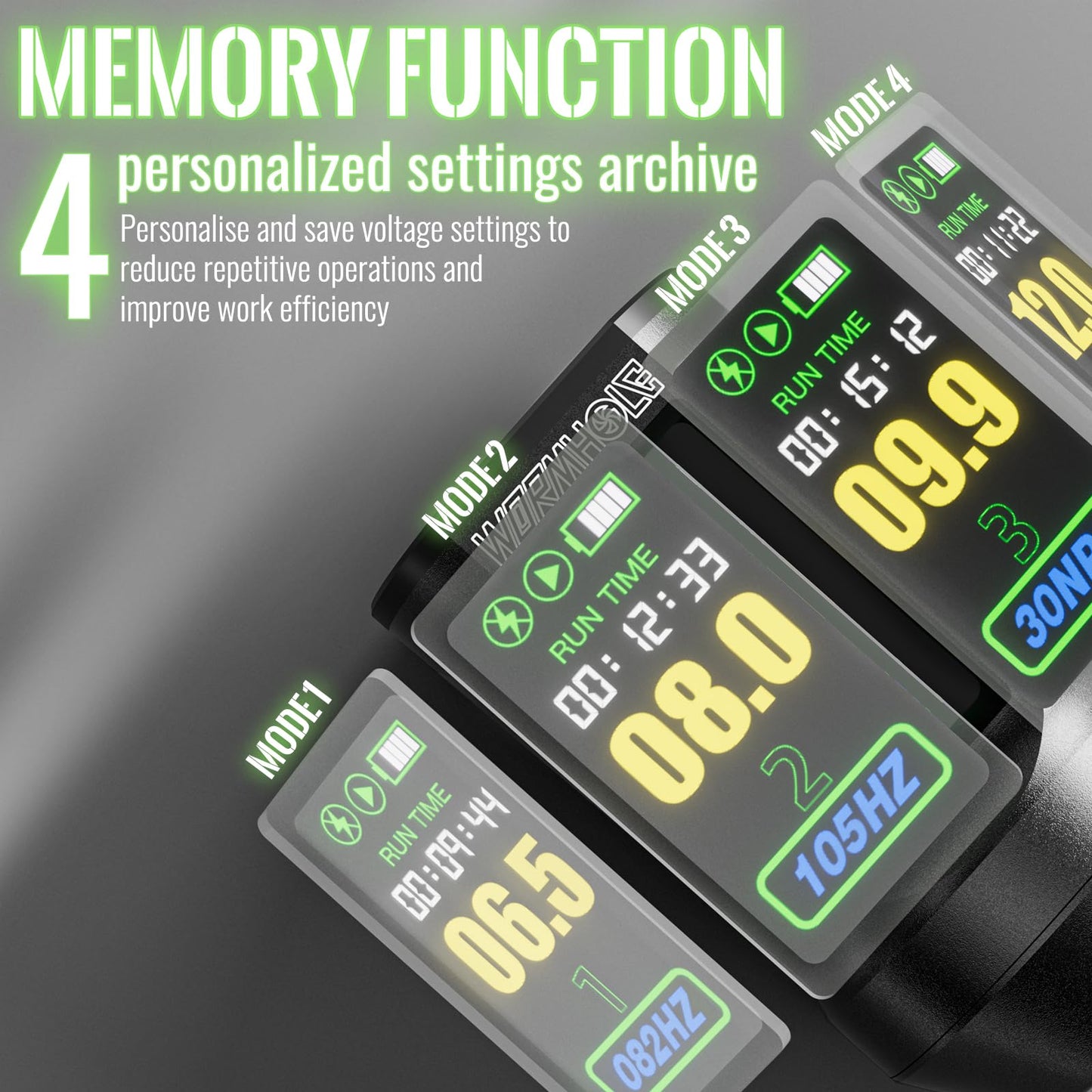 Wormhole Wireless Tattoo Power Supply Rechargeable Cordless Tattoo Battery Pack 1800mAh Portable Tattoo Battery RCA Lithium Battery with LED Digital Display For Tattoo Pen Rotary Tattoo Machine WB14-B